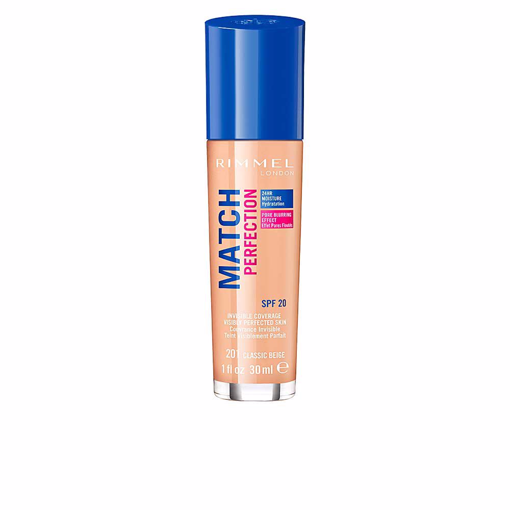 Rimmel London Match Perfection Foundation #201-Classic Beige 30 Ml