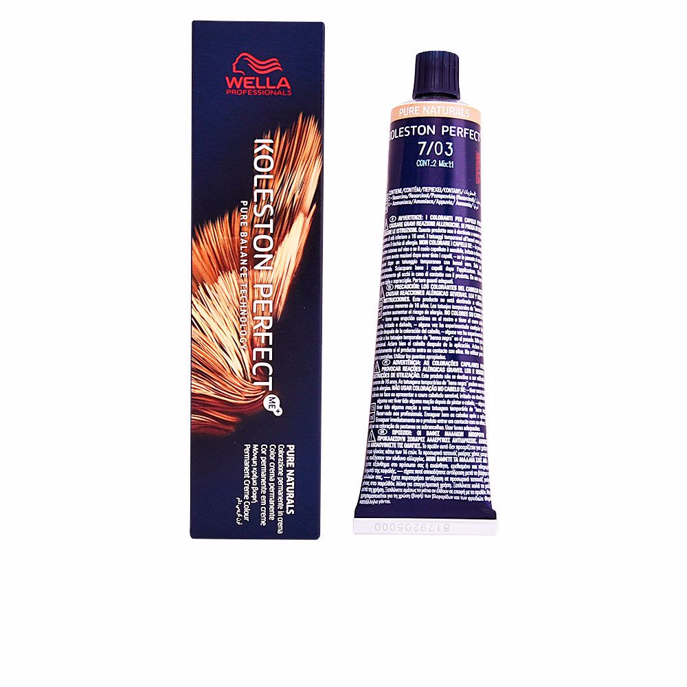 Wella Professionals Koleston Perfect Me+ Pure Naturals 7/03 60 Ml