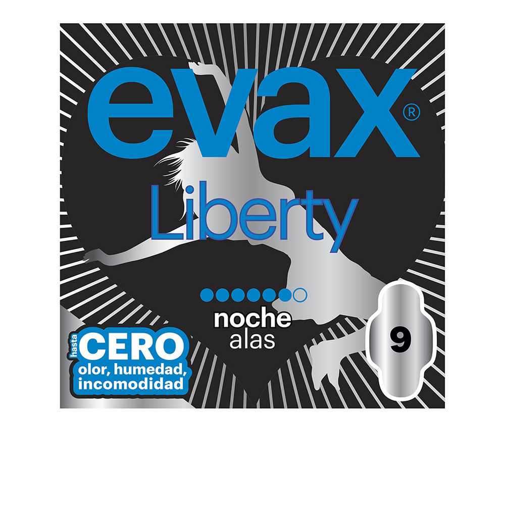 Evax Liberty Night Pads, Wings, 9 Units