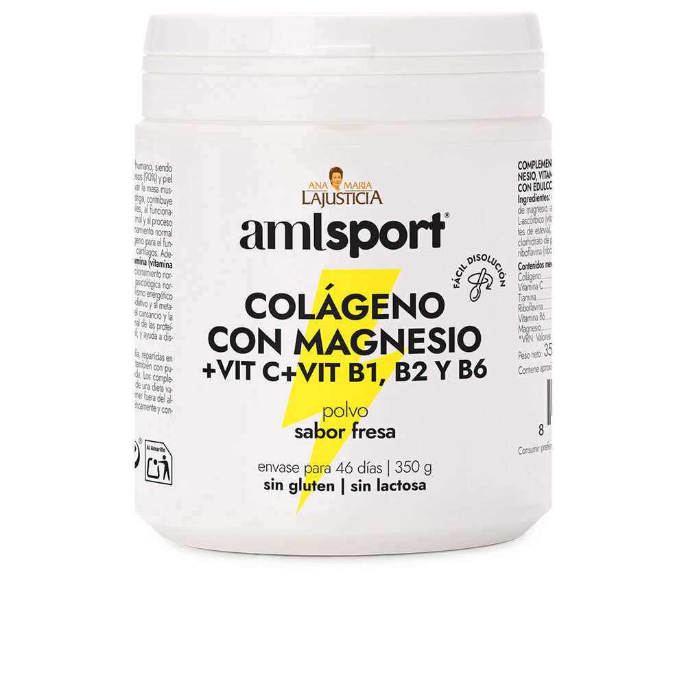 Ana Maria Lajusticia Collagen With Magnesium + Vit.C + Vit.B1.B2.B6 Strawberry Flavor Pol 350 Gr