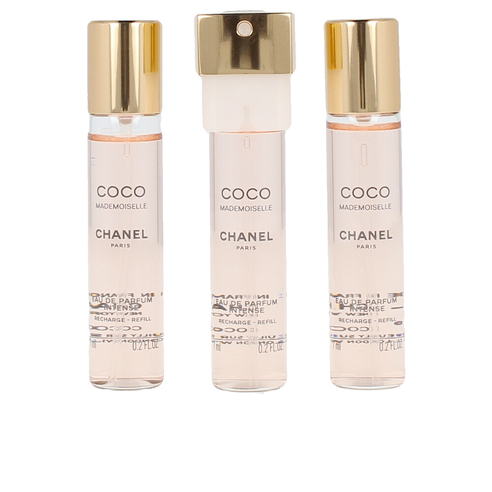 Chanel Coco Mademoiselle Eau De Parfum Spray Twist & Spray Refills 3 X 7 Ml