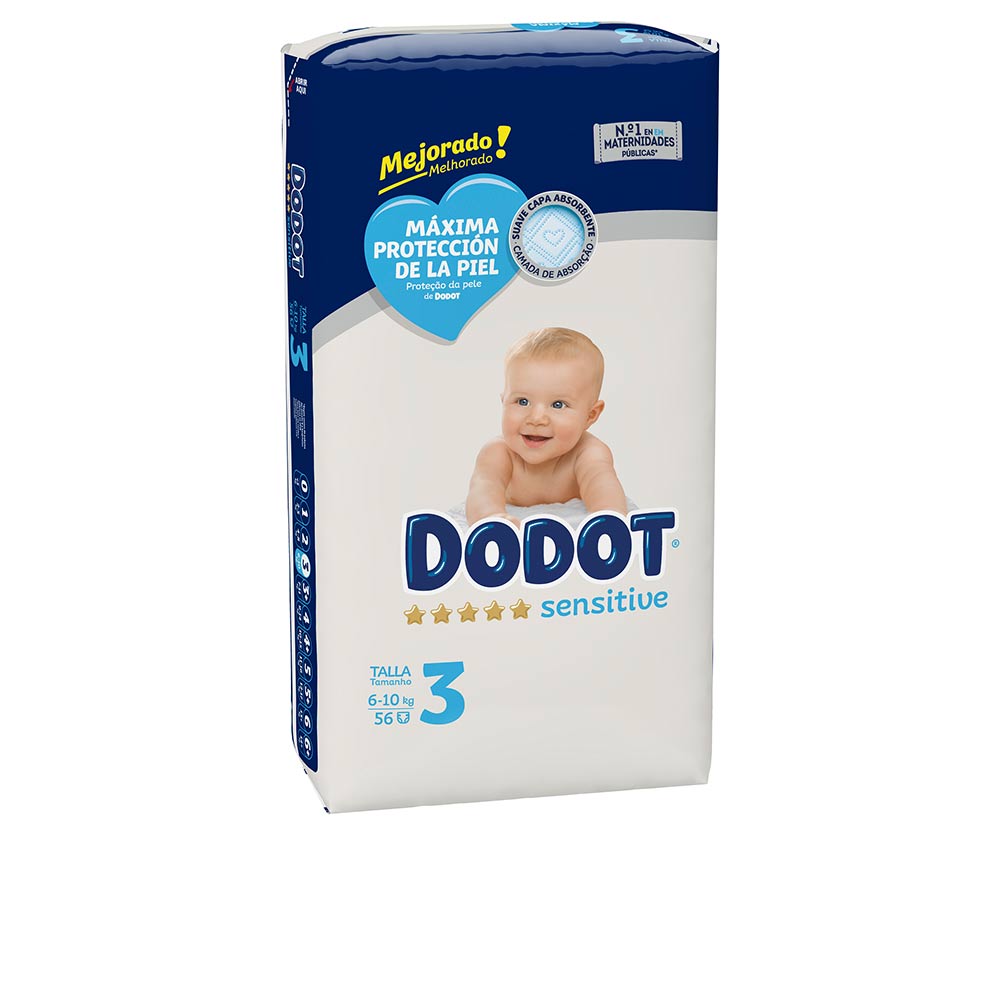 Dodot Sensitive Size 3 Nappies 6-10 Kg 56 U