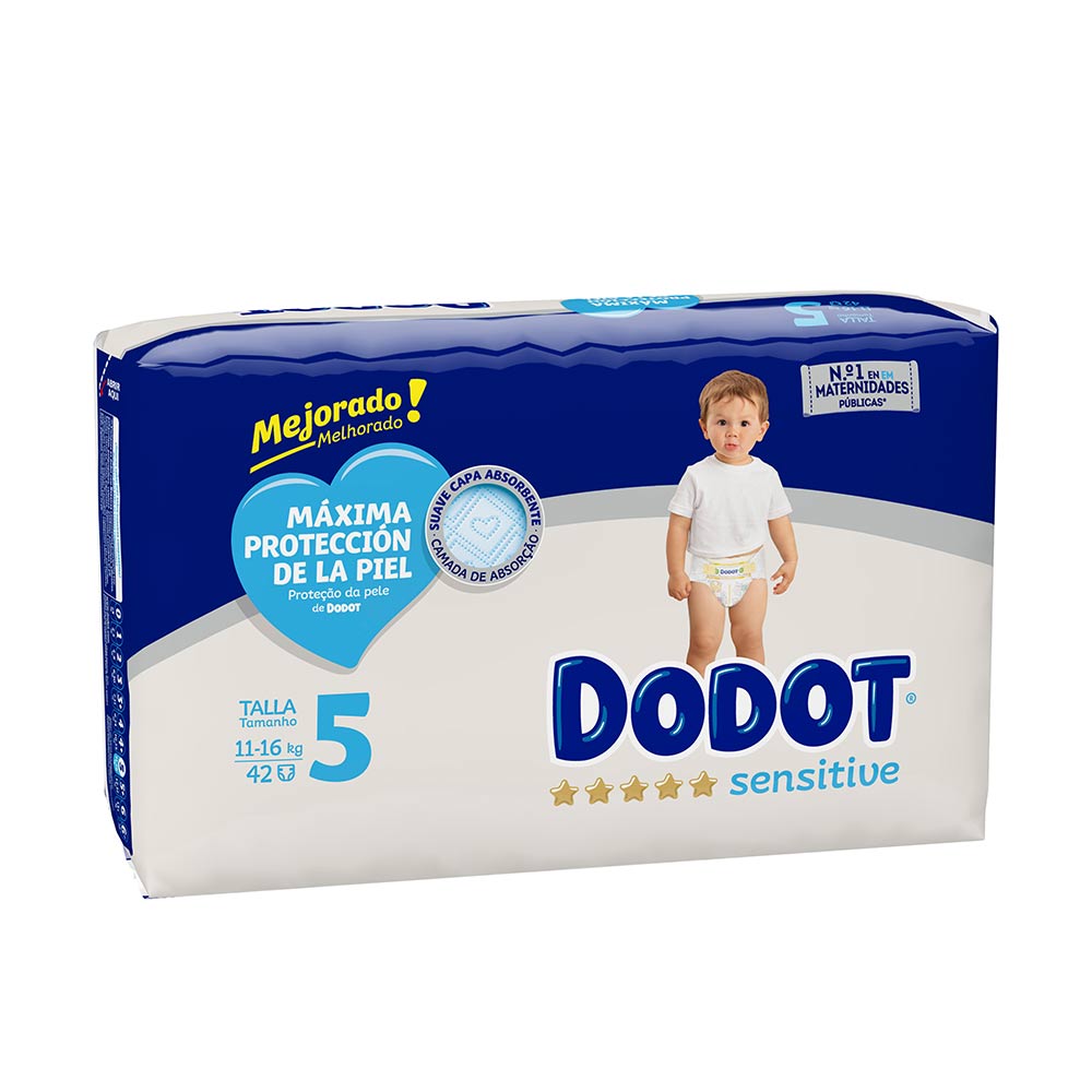 Dodot Sensitive Size 5 Nappies 11-16 Kg 42 U