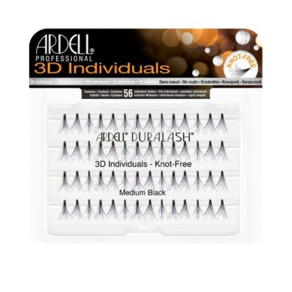 Ardell Pestañas Postizas 3d Individuales #Medium Black 1 U