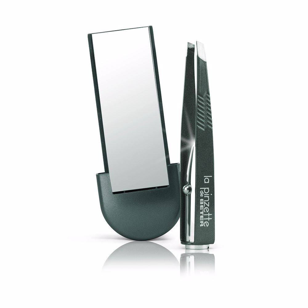 Beter La Pinzette Tweezers With Light And Mirror #Grey 1 Unit