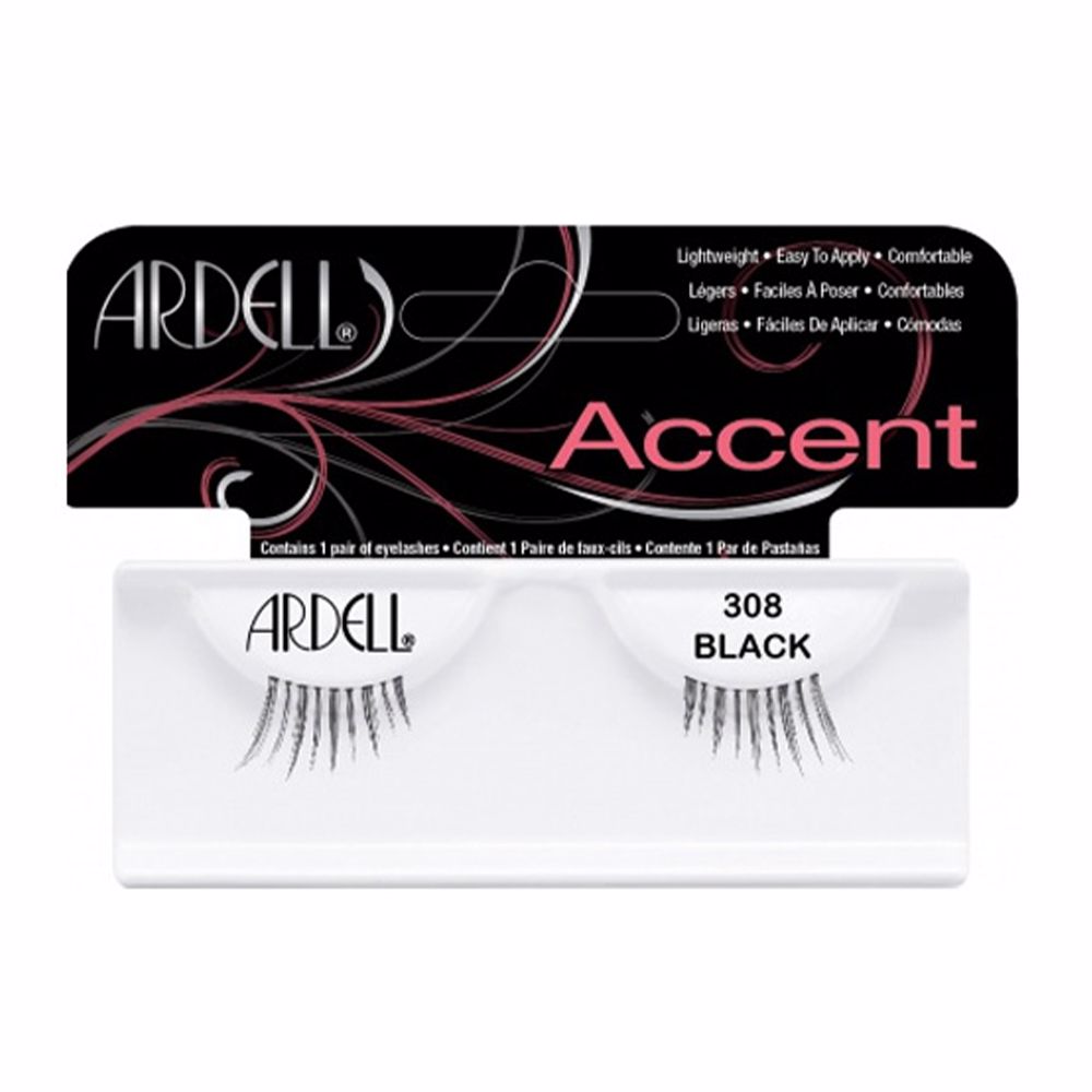Ardell Accent Eyelashes #308-Black 1 U