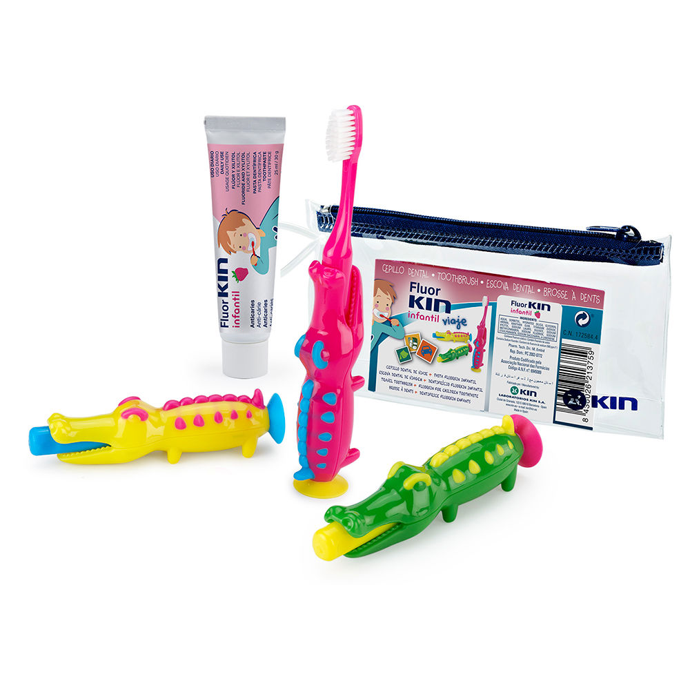 Kin Fluorkin Infantil Viaje Cocodrilo Set 3 Pz