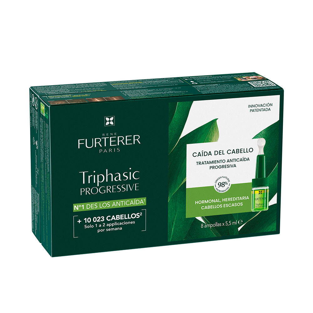 Rene Furterer Triphasic Progressive Gentech Anti-Hair Loss Progressive Hair Loss Ampoules 8 Units