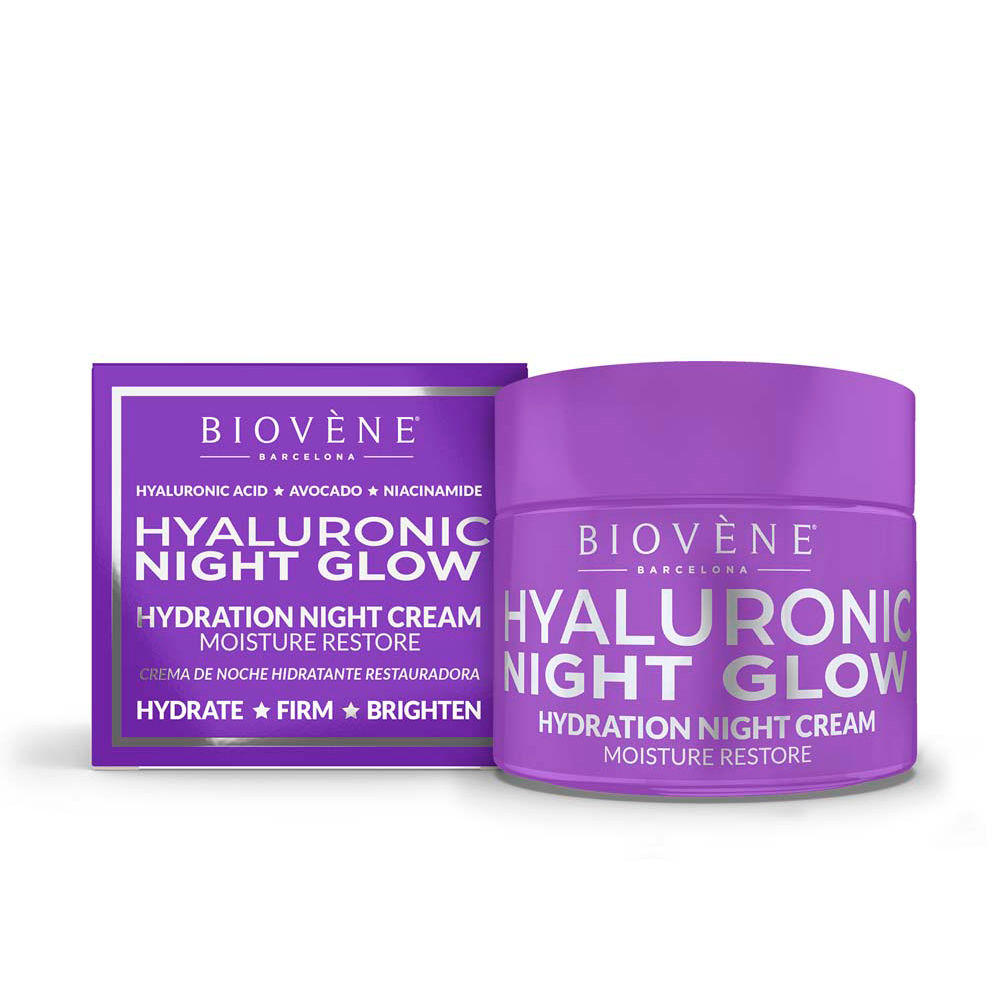 Biovène Hyaluronic Night Glow Hydration Night Cream Moisture Restore 50 Ml
