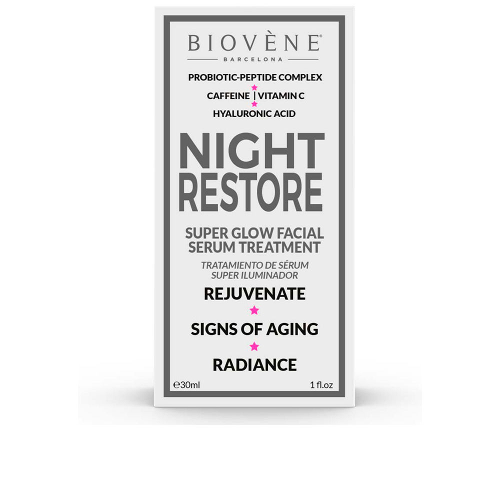 Biovène Night Restore Super Glow Facial Serum Treatment 30 Ml
