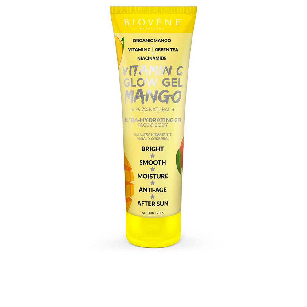 Biovène Vitamin C Glow Gel Mango Ultra-Hydrating Gel Face &Amp; Body 200 Ml