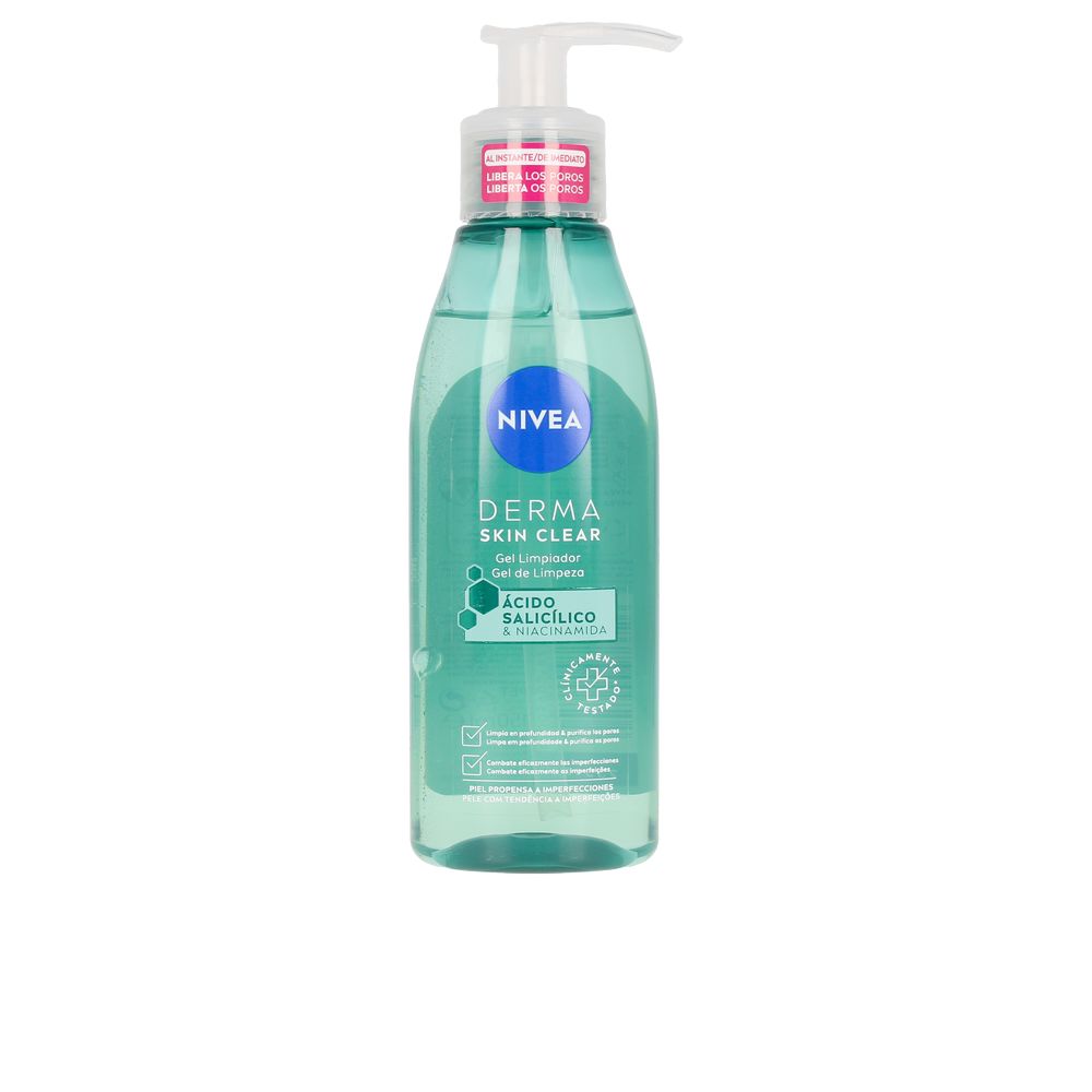 Nivea Derma Skin Clear Gel Limpiador Facial 150 Ml