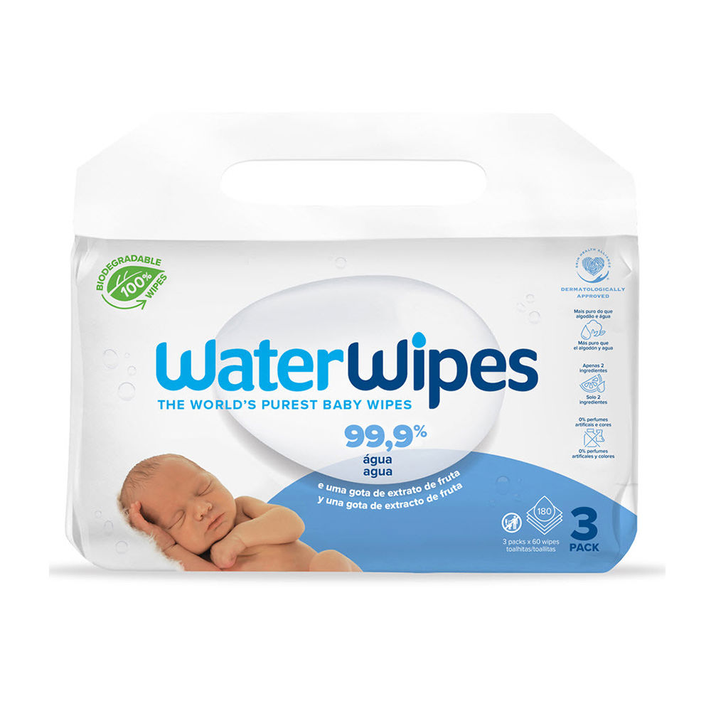 Waterwipes Baby Wipes With 99.9% Organic Water 180 U