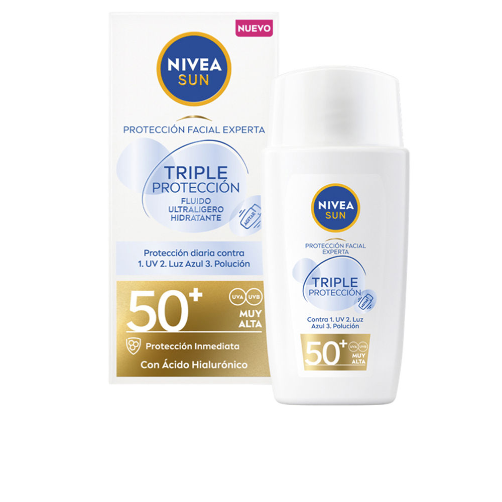 Nivea Sun Triple Protection Ultralight Facial Fluid Spf50+ 40 Ml