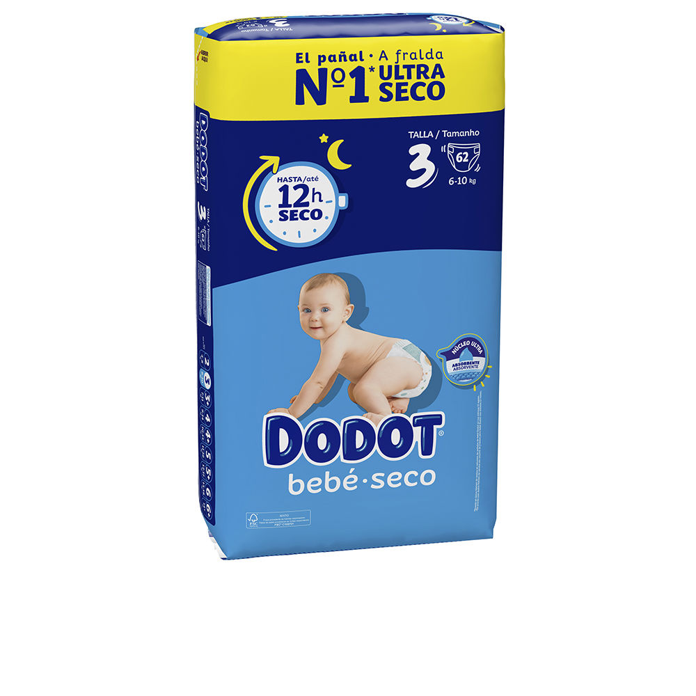 Dodot Stages Size 3 Nappies 6-10 Kg 62 U
