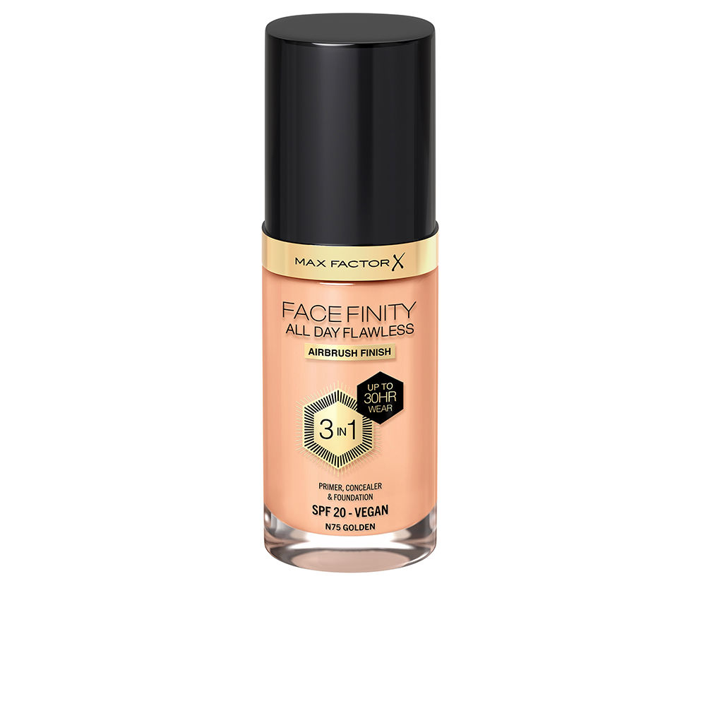 Max Factor Facefinity 3in1 Primer, Concealer &Amp; Foundation #75-Golden 30 Ml