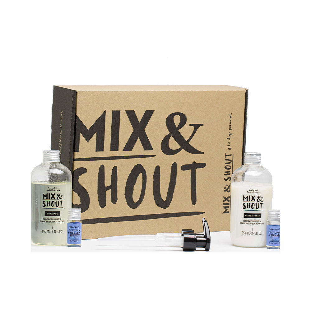 Mix & Shout Soothing Curly Routine Lot 4 Pz