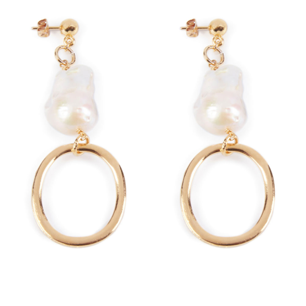Shabama Balboa Long Earrings #Shiny Gold 1 U