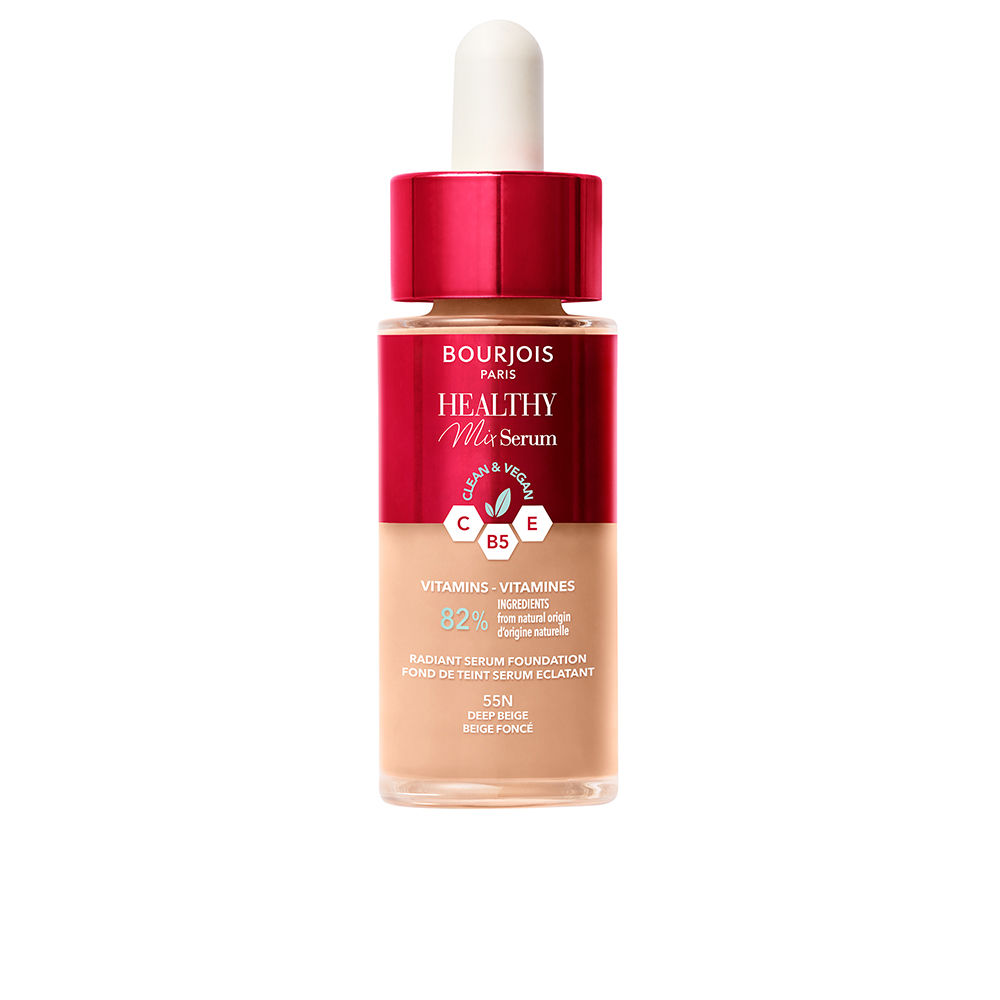 Bourjois Healthy Mix Serum Foundation Makeup Base #55n-Deep Beige 30 Ml