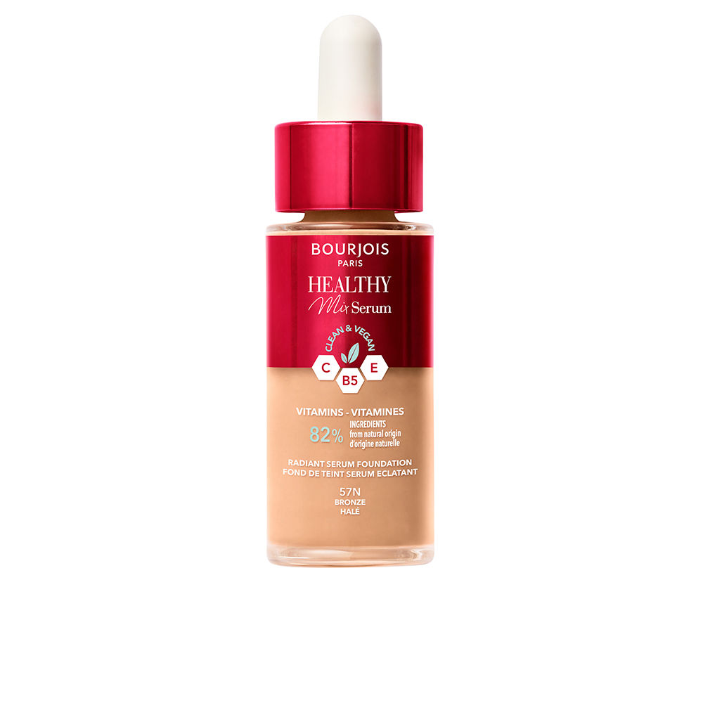 Bourjois Healthy Mix Serum Foundation Makeup Base #57n-Bronze 30 Ml