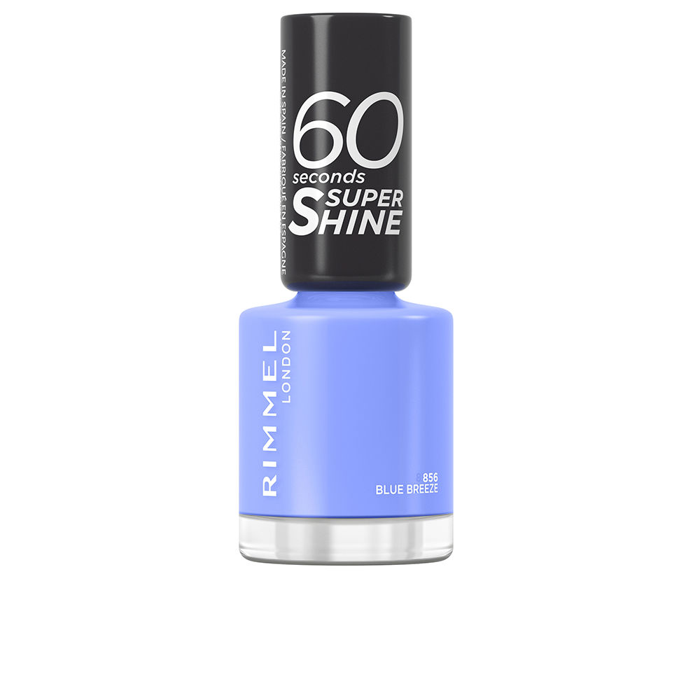 Rimmel London 60 Seconds Super Shine Nail Polish #856-Blue Breeze 8 Ml