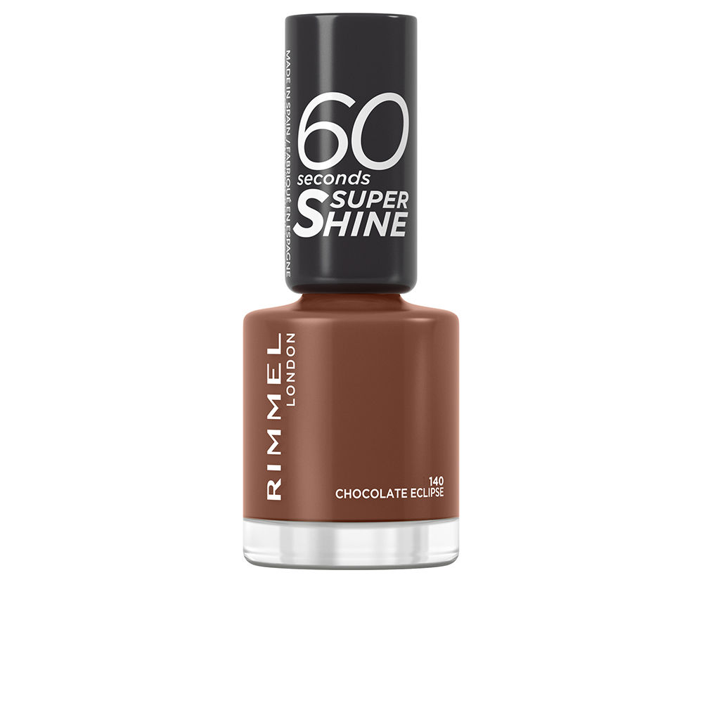 Rimmel London 60 Seconds Super Shine Nail Polish #140-Chocolate Eclipse 8 Ml
