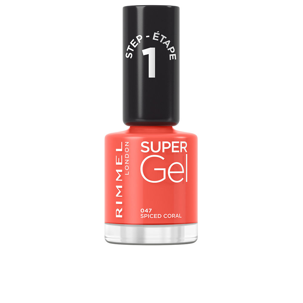 Rimmel London Super Gel Nail Polish #047-Spiced Coral 12 Ml