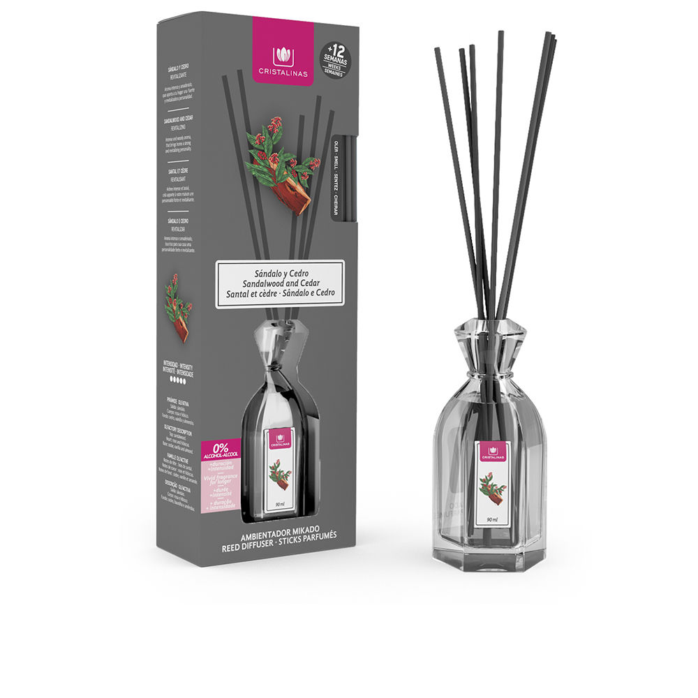 Cristalinas Mikado Air Freshener 0% #Sandalwood-Cedar 90 Ml