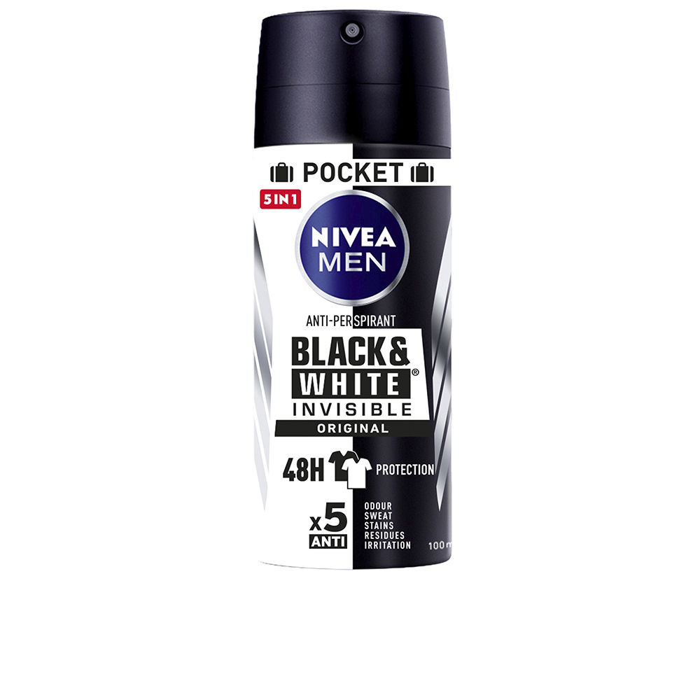 Nivea Men Black & White Invisible Deo Vapo 100 Ml