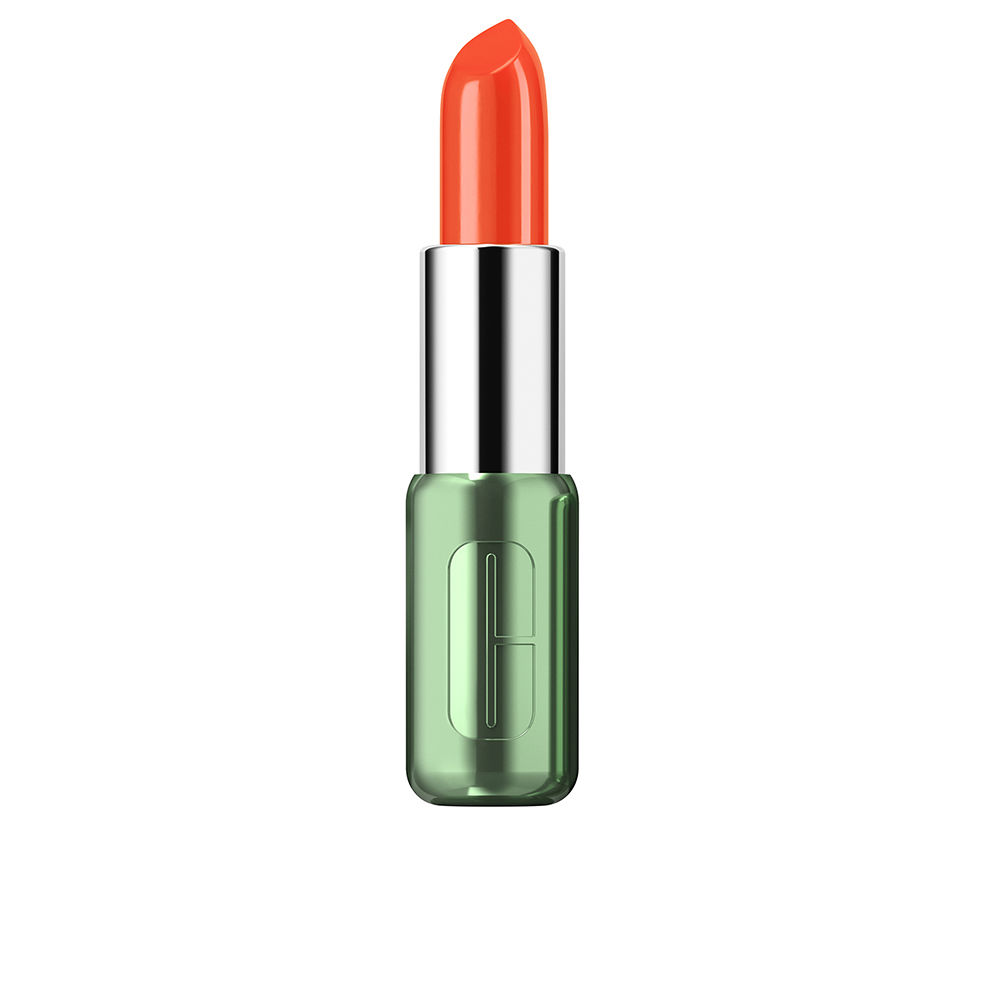 Clinique Pop Longwear Shine Lipstick #Flame Pop 3.9 Gr
