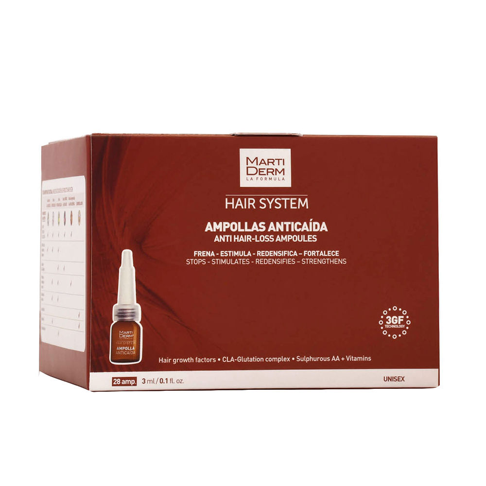 Martiderm Hair System Anti-Hair Loss Ampoules 28 X 3 Ml