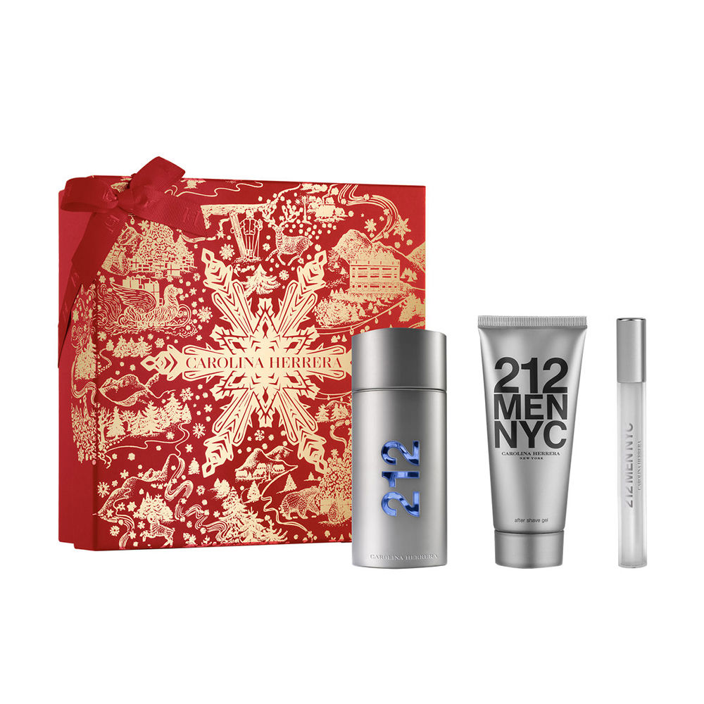 Carolina Herrera 212 Nyc Men Estuche 3 Pz