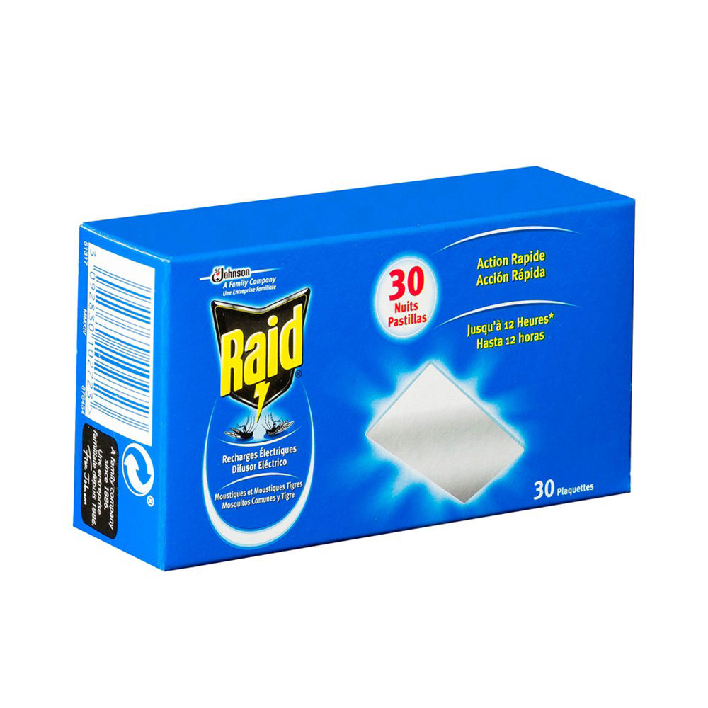 Raid Anti-Mosquito Protection Replacement X 30 Tablets