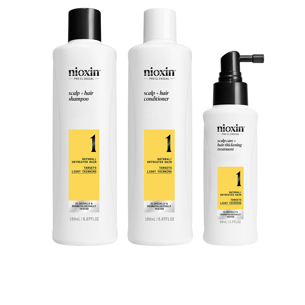 Nioxin System 1 – Kit - Treatment For Natural Hair With Mild Thinning 3 Units