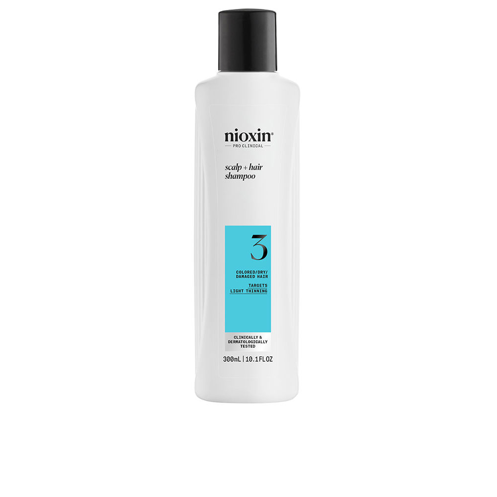 Nioxin System 3 - Shampoo - Dyed And Damaged Hair With Mild Weakening 300 Ml