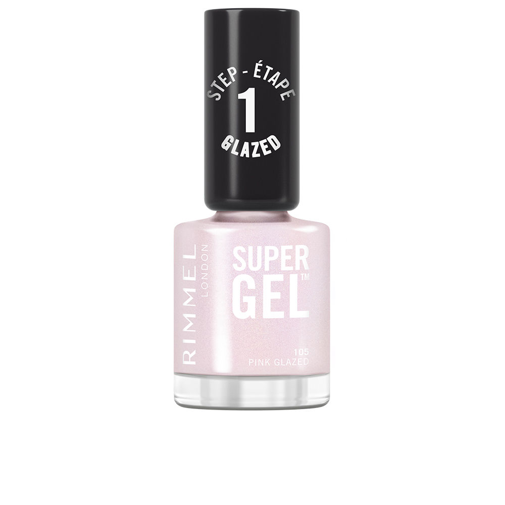 Rimmel London Super Gel Nail Polish #105-Pink Glazed 12 Ml