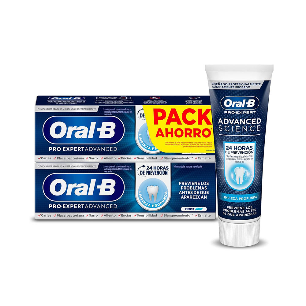 Oral-B Pro-Expert Advanced Deep Cleaning Toothpaste 2 X 75 Ml