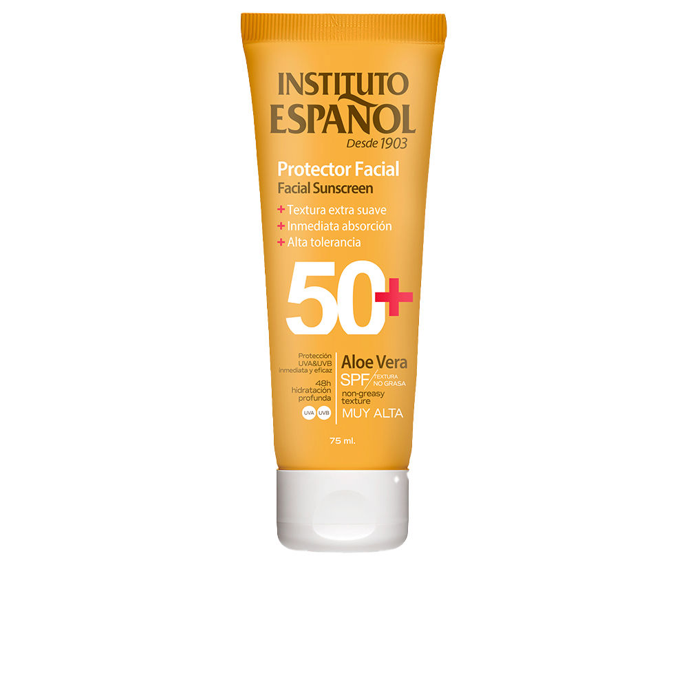 Instituto Español Facial Sunscreen Aloe Vera Tube Spf 50+ 75 Ml