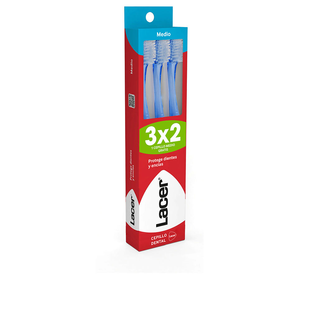 Lacer Toothbrush Medium Pack 3 Units
