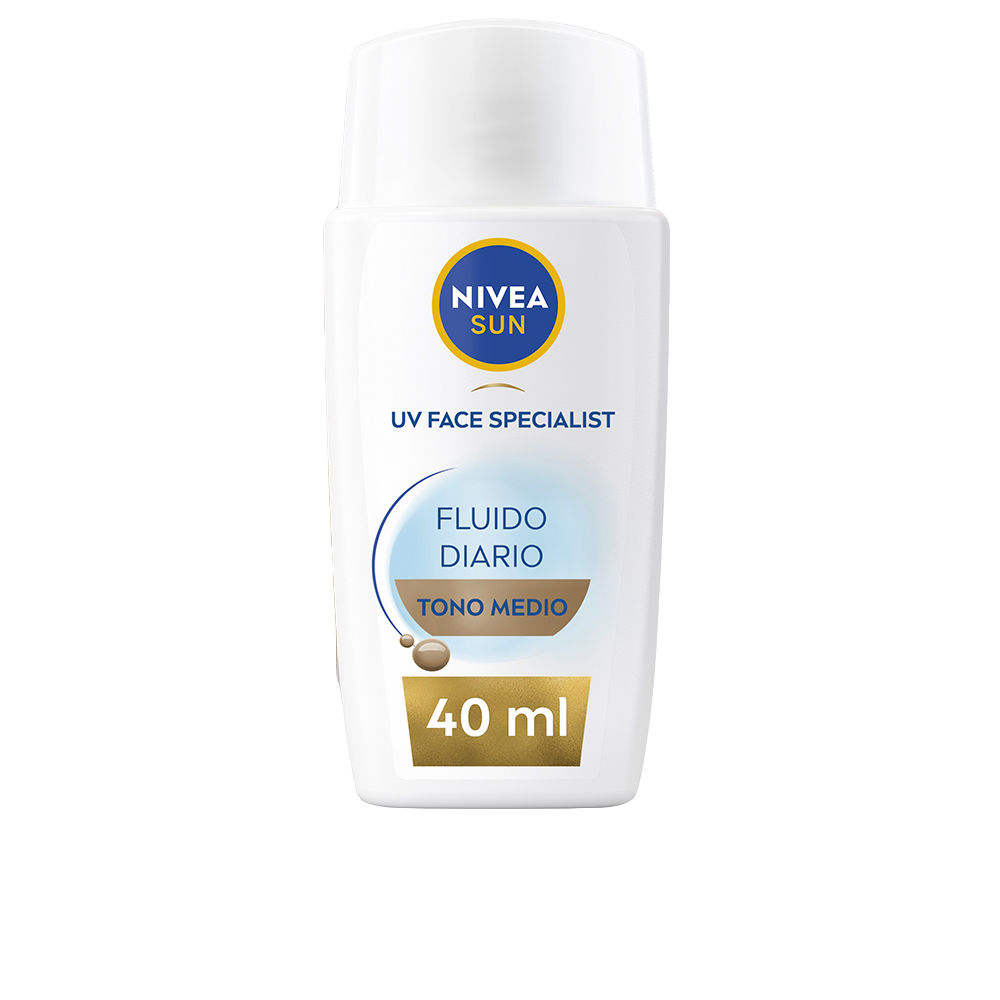 Nivea Daily Sun Fluid Facial Protection Spf50+ #Medium Tone 40 Ml