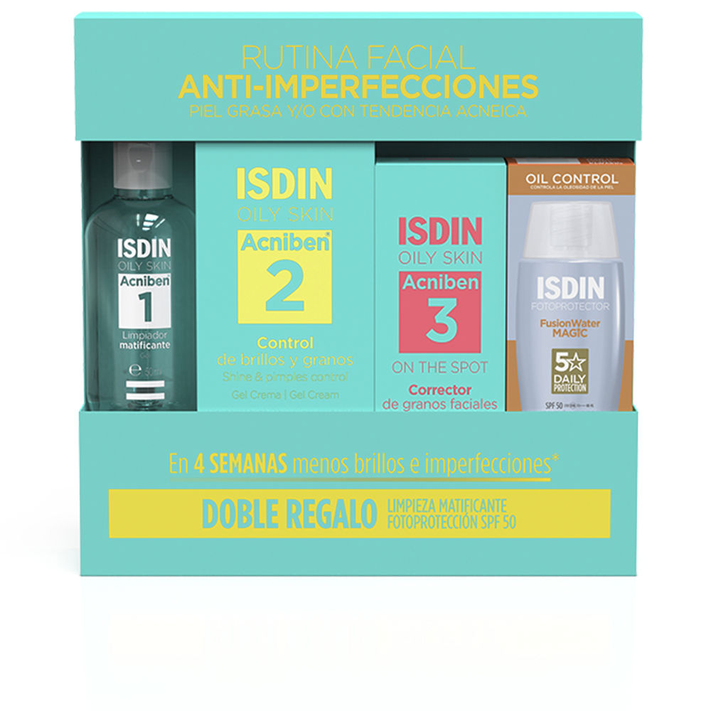 Isdin Acniben Shine And Blemish Control 4-Piece Case