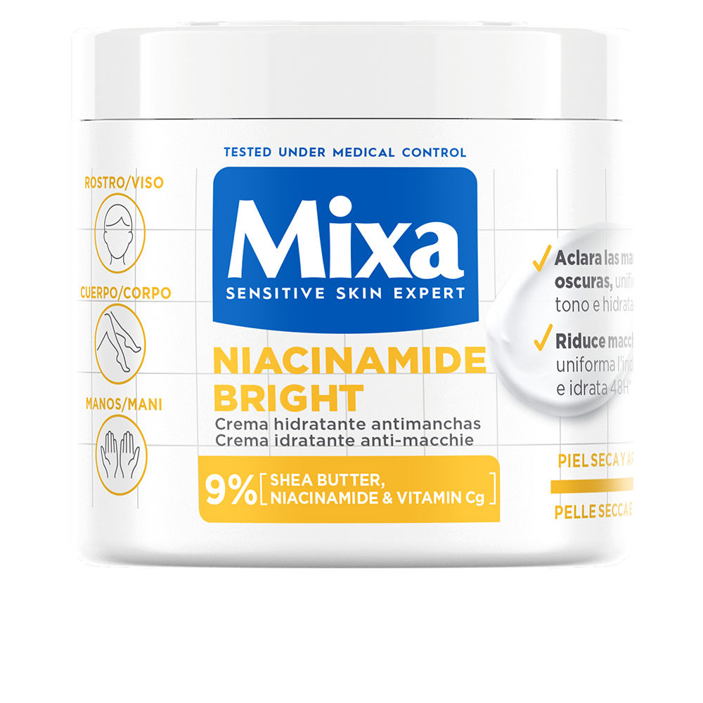 Mixa Niacinamide Bright Anti-Blemish Moisturizer For Dry And Dull Skin 400 Ml