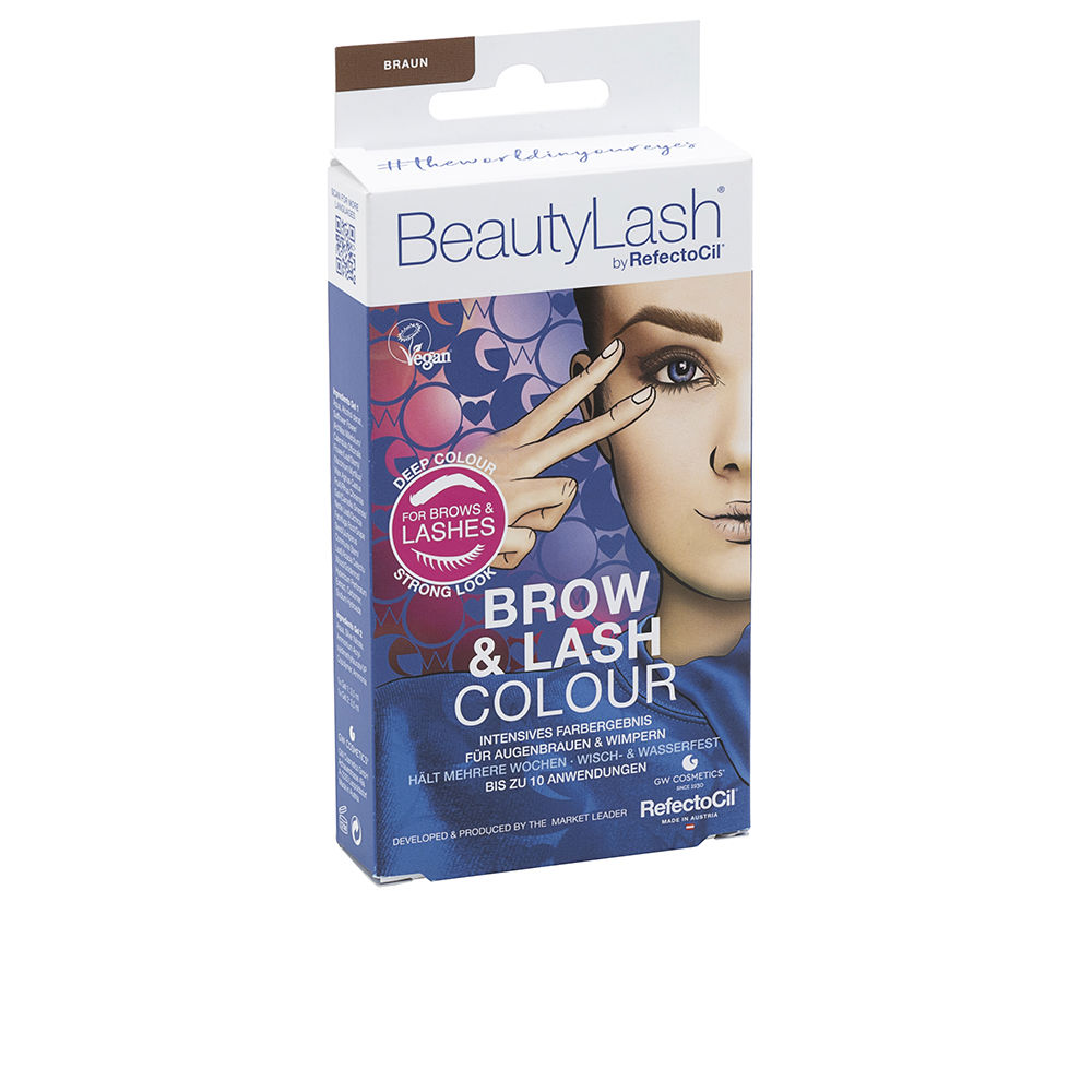 Refectocil Beautylash Brow &Amp; Lash Colour Eyebrow And Eyelash Tint Kit #Medium Brown 1 Unit