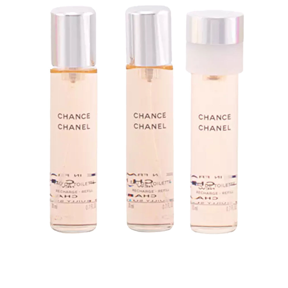 Chanel Chance Eau De Toilette Spray Twist & Spray 3 Refills 3 X 20 Ml