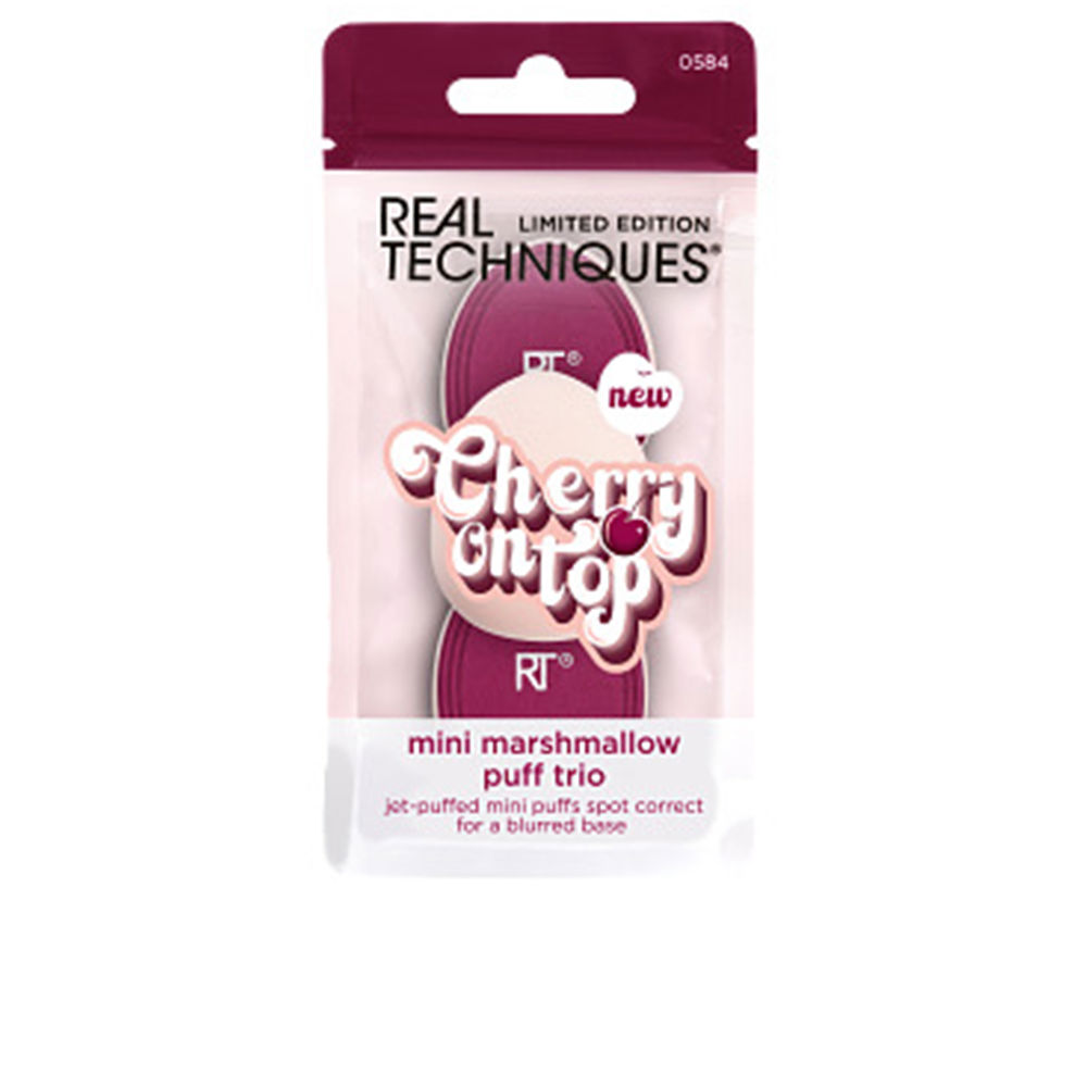 Real Techniques Cherry On Top Mini Marshmallow Puff Trio 3 Pcs