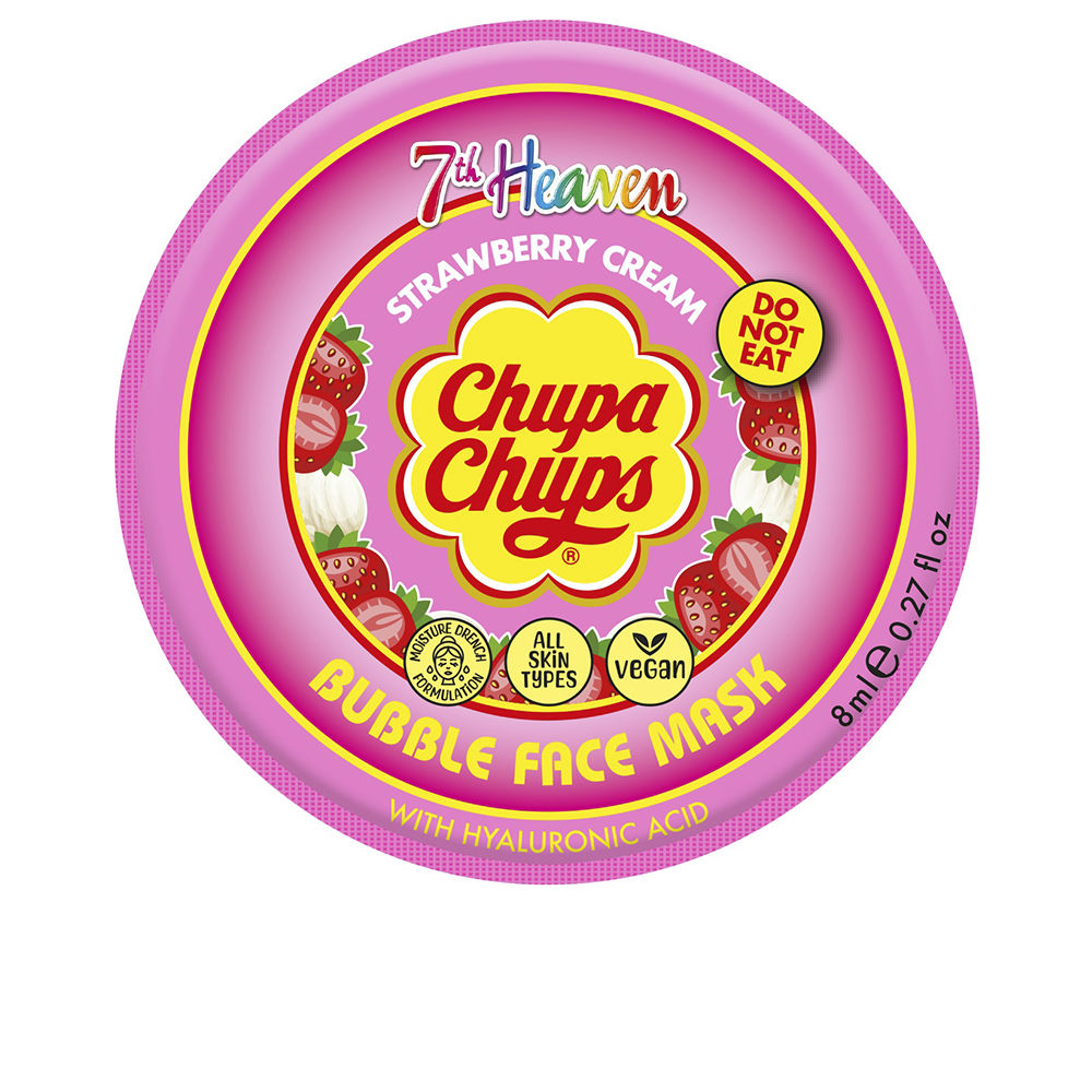 7th Heaven Chupa Chups Strawberry And Cream Bubble Mask 8 Ml