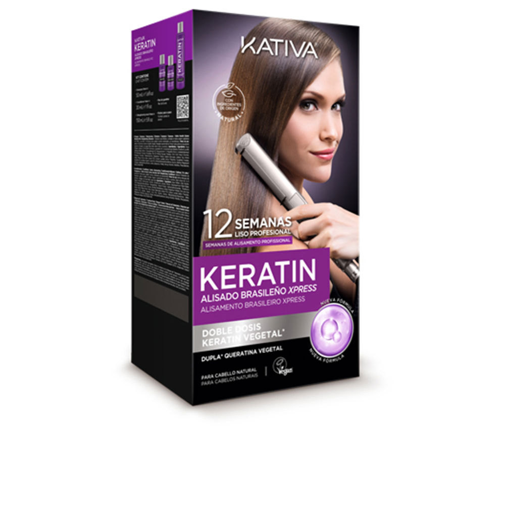 Kativa Keratin Express Brazilian Straightening Set 3 Pcs