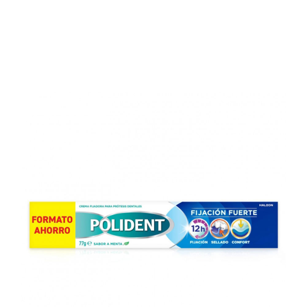 Polident Fixing Cream For Dental Prostheses, Strong Hold, Mint Flavor, 77 G