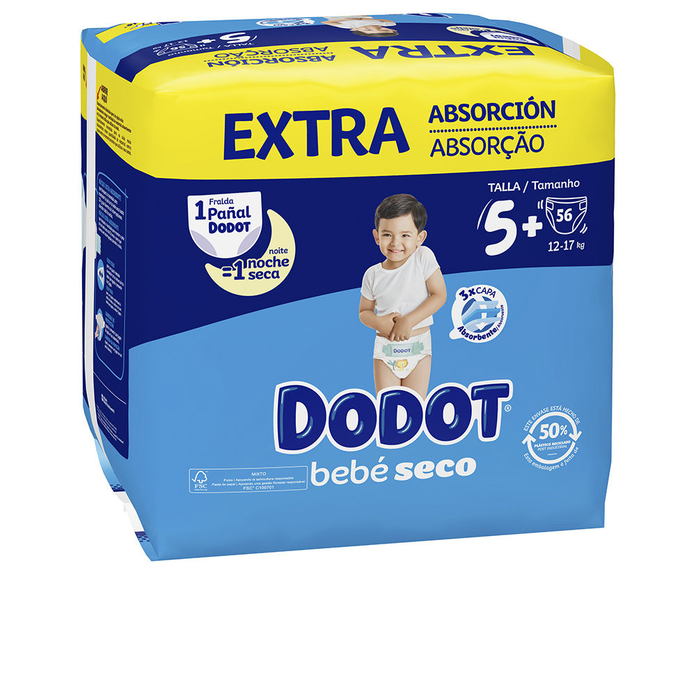 Dodot Extra Stages Size 5 Diapers 12-17 Kg 56 Units