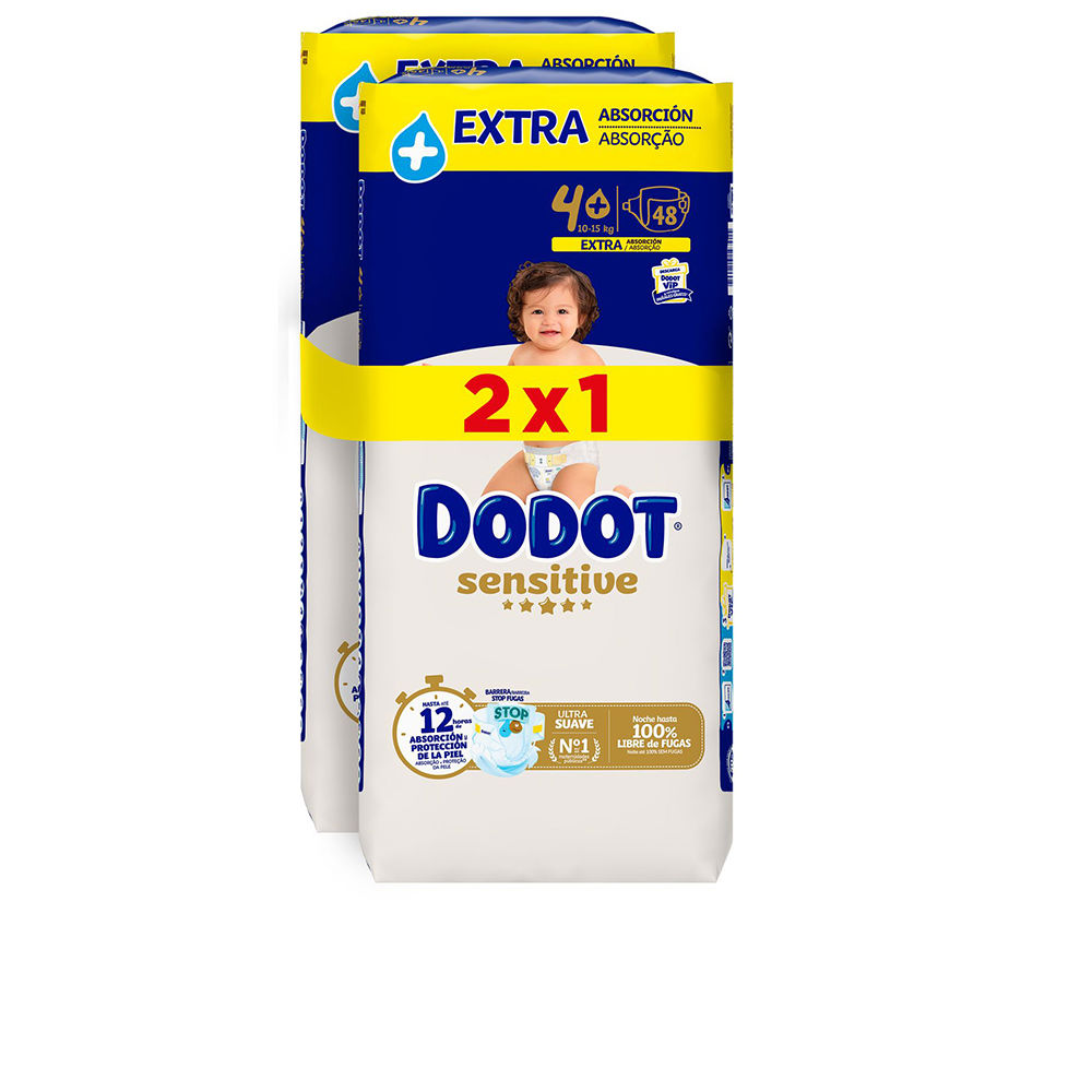Dodot Sensitive Extra Size 4 Diapers 10-15 Kg 96 Units